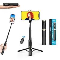 GRENARO Bluetooth Extendable Selfie Sticks with Detachable Wireless Remote and Tripod Stand, Multifunctional Aluminu Selfie Stick with Tripod Stand Compatible with iPhone/OnePlus/Samsung/Oppo/Vivo Etc Phones- Amazon