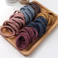 DIVERSA Elastic Dark Colors Hair Rubber Bands Polytail Ties Strechable Bands For Women and Girls (Pack of 30 Pcs)- Amazon