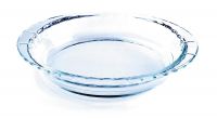 SgnoraWare Bake 'N' Serve Round Bakeware Safe and Oven Safe Glass Dish Tray | Borosilicate Glass Bowl Container | Microwave Oven Safe Baking (1300ml, Set of 1, Clear)- Amazon