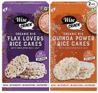 WiseCrack|Organic Rice Cakes -Flax Lovers & Quinoa Power- Amazon