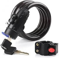 ADONYX Bike Lock Cable Bike Locks with Complimentary Mounting Bracket, Cycle Lock- Flipkart