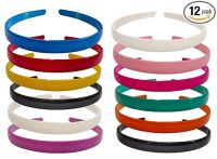 ANNA CREATIONS Set Of 12 Plastic Hair Bands- Amazon