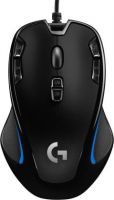 Logitech G300s /Ambidextrous design/Programmable Lighting/Frictionless Base,upto 2500 DPI Wired Optical Gaming Mouse  (USB 2.0, Black)- Flipkart