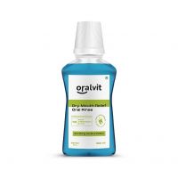 Oralvit Oral Rinse Dry Mouthwash | Prevents Bad Breath | Alcohol-Free, No Burning Sensation, No Artificial Flavour 300ml - Mint Flavour- Amazon