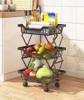 TEX-RO Efficient Kitchen Organization: Fruit Basket, Kitchen Organizer Items and Storage, Kitchen Racks and Shelves for Storage Storage Rack - Perfect- Amazon