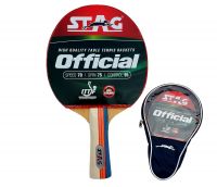 Stag Official Table Tennis Racquet( Multi- Colour, 180 grams, Intermediate )- Amazon