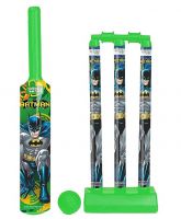 Zitto Batman Medium Cricket Set with 1 Plastic Bat & Ball, 3 Wickets, Base & Bail, Multicolor- Amazon