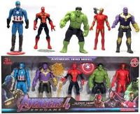 TINY SOULS Miniature Avengers Hero Action Figure 4 Super Heroes Captain America, Iron Man, Spiderman, Hulk and Action Figures (Multicolor) Pack of 5- Amazon