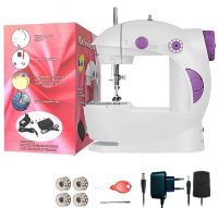 UNFLUIR Mini Sewing Machine Tailoring Machine | Hand Sewing Machine, foot pedal, adapter, White (Only Sewing Machine)- Amazon