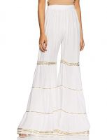 Varnga white Dhoti pants with wauistband- Amazon