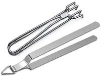 Dynore Stainless Steel Chapati Roti Chimta with Pakkad Utensil Holder, 1 Ounce (DS_1076)- Amazon