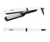 VGR V-511 4 CM Wide plate Professional Hair Straightener with Ceramic coated plate & Uniform heat technology Straightens All Hair Types 140°C to 220°C Adjustable Temp with LED Display 360° swivel cord- Amazon