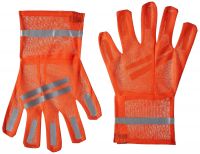 Aktion Safety Gloves ak-614 Cloth 110 GSM - Orange (Pack of 1)- Amazon