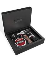 Beardo Gift Box 5-in-1 | Activated Charcoal Facewash 100ml | Godfather Beard oil 30ml | Beardo Beard & Mustache Wax - Extra Strong 50g | Mustache Growth Roll on 8ml | Whisky Smoke Perfume EDP 8ml- Amazon