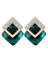 Shining Diva Fashion Latest Italian Designer 18k Gold Plated Crystal Earrings For Women and Girls- Amazon