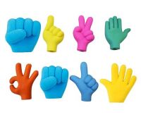 Crackles Hand Shape Gestures Erasers- Amazon