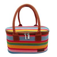 Prawnhz Lunch Bags Stylish Stripe Insulated Thermal Tote Tiffin Bag- Amazon