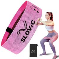 SLOVIC Resistance Bands for Workout for Women with 30+ Workout Guide (15-35 Lbs) Anti Slip Loop Hip Band for Women & Men Mini-Loop Booty Bands for Glutes and Squats Exercise, Suitable- Amazon