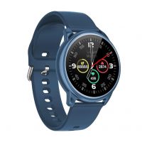 CrossBeats Orbit Bluetooth Calling Smart Watch Voice Assistant, 1.3” IPS HD IPS Display & Metal Body, Heart Rate & Spo2 Monitors, BP & Sleep Monitoring, 10 Day Battery Life smartwatch—Blue- Amazon