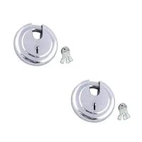 Harrison JAMA LOCK-0251_PK 2 Steel 9 Levers Padlock with 3 Keys (Pack of 2)- Amazon