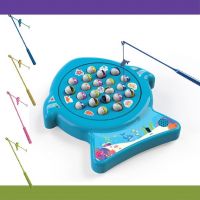 ToyMagic Musical Board Fish Game with Rotating Pond,21 Fishes & 4 Fishing Poles|Sound Toy for Kids 4+Yrs|Indoor Musical Toy|Skill Development|Birthday Return Gifts- Amazon
