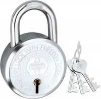 Harrison T-26/BCP-0272_PK 10 Steel 5 Levers Padlock with 3 Keys Each| Silver Finish| Round| Iron Padlock | Used- Amazon