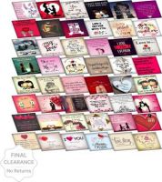 PartyballoonsHK Set of 48 Love Cards For Explosion Box or Other DIY Love Greeting Cards 3X3 Inches Greeting Card  (Multicolor, Pack of 48)- Flipkart