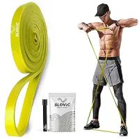Slovic Yellow Resistance Bands for Workout for Men and Women (1 Year Warranty) Resistance Band Set & Exercise Band- Amazon