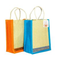 INDOZY Jute Apache Lunch Bags, Multicolour (Pack of 2) -ARJB0009- Amazon