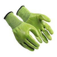 Klaxon Nylon Safety Hand Gloves | Anti Cut | Cut Resistant | Industrial | Domestic Hand Gloves (Pack of 1, Green)- Amazon