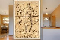 999Store 3D Print Latest Door Living room Bed Room Home Hall wall stickers Sheet roll 3d ganesha wallpapers- Amazon