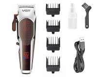 VGR V-189 Digital Display Cordless Hair Clippers Electric Hair Cutter Machine Kit Rechargeable Wireless Hair Grooming Trimmers Set,Rechargeable Li-Ion Battery 2200Mah 180 Minutes Runtime,Maroon, Men- Amazon