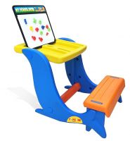 Toyzone 4 in 1 My School Desk-80039 | School Desk with Accessories | Writing-Drawing-Learning-Storage Activity | Simple Assembly | Learn with Fun | Desk with Storage Space | Magnetic Alphabets & Numbers | Flip top Play Board | For Age 3+ years- Amazon