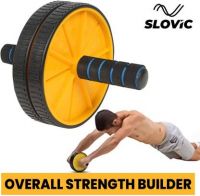 SLOVIC Double Wheel Ab Roller Gym For Exercise Fitness Equipment Ab Exerciser  (Yellow)- Flipkart