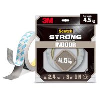 Scotch Double Sided Tape by 3M (1m holds 4.5Kgs) For indoor hanging applications (Photo frames, Mirrors, Key Holders, Car Interiors, Extension Boards, Wall decoration, etc)(L: 3m, W: 24mm), White- Amazon