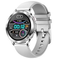 Fire-Boltt Mystic 1.3" AMOLED Display Smartwatch, Bluetooth Calling, 360*360 pixels high resolution, 680 NITS Peak Brightness, 60Hz Refresh Rate, Dual Button Technology, Whatsapp Notification (Silver)- Amazon