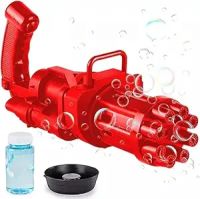 GRAPHENE 8 Hole Electric Gatling Bubble Gun for Kids with Soap Solution Indoor and Outdoor Toys for Toddlers Bubble Launcher Machine- Amazon