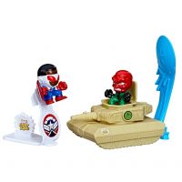 Marvel Stunt Squad Captain America vs. Red Skull Playset, 1.5-Inch Super Hero Action Figures, Toys- Amazon