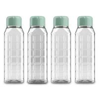 KOLORR Chess 500 ml small BPA Free Clear Plastic Water Bottle set of 4- Amazon