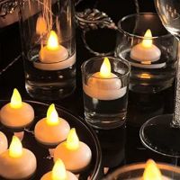 Party Propz Water Sensor Diya for Diwali Decoration - 12Pc Floating Candles for Decoration | Dipawali Decoration Items for Home | Water Diyas- Amazon