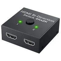 Sounce HDMI Switch 2 in 1 Out 4K 60hz HDMI Switcher 2 Port, Bi-Directional HDMI Switch Splitter 2 x 1/1 x 2, No Power Required, Sharing HD Video, PC Gaming Accessories- Amazon
