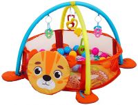 Supples Baby Play Gym Pool/Mat, Activity Play Gym for Baby with Hanging Toys, Baby Bedding for Newborn- Amazon