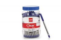 Cello Clear Blue Ball Pen Jar of 60 Units |Ball Pens Blue | Jar of 60 Units | Ball Pens Set for Students | Pens for Office Use | Ball Pens for Writing Pens | Best pen- Amazon