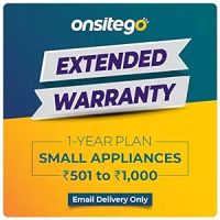 ONSITEGO 1 Year Extended Warranty For Small Household Appliances From Rs 501-1000 (Email Delivery - No Physical Kit), White- Amazon