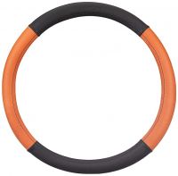 Amazon Brand - Solimo Steering Wheel Cover_Large, Brown- Amazon