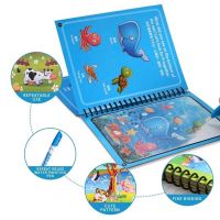 GLUN® Water Magic Book, Magic Doodle Pen, Coloring Doodle Drawing Board Games for Kids, Educational Book- Amazon