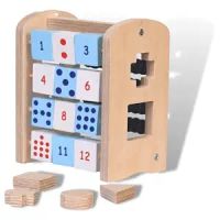 The Funny Mind 4 in 1 Activities Colorful Natural Birch Wood Wooden Abacus Toy- Amazon
