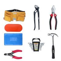 VISKO 825 Hand Tools kit of 26 Pcs With Tool Bag | 3 Pliers |Hammer | Allen Key | 9 Pcs | Screwdrivers | 6Pcs | Spanners | 6Pcs | Pincer Plier | Hand Tool Kit | Home Appliance | Multicolor |- Amazon