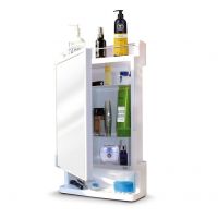 CIPLAPLAST Rich Look Bathroom Cabinet with Mirror White | Storage Organiser | Strong Plastic Bathroom Shelves Wall Mounted | Bathroom Accessories| Mirror Cabinet (Made in India)- Amazon