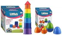 Little's Nesting Eggs I Multicolor I Develops Motor & Reasoning Skills & Little's Lighthouse Stacking Drums | Activity Toy- Amazon